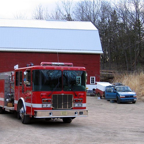Controlled Burn, La Riviere Park, Prairie du Chien, WI, April 18, 2007