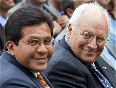 Alberto Gonzalez and Dick Cheney