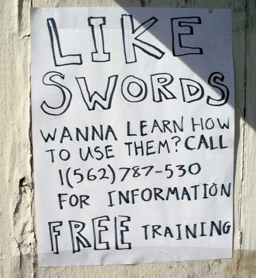 Like swords? Wanna learn how to use them?
