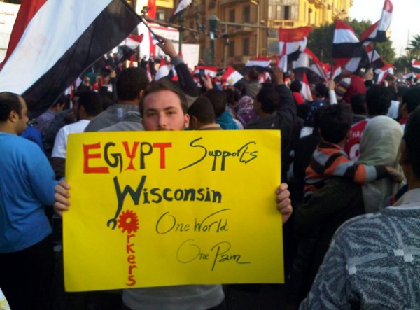 Egypt Supports Wisconsin Workers