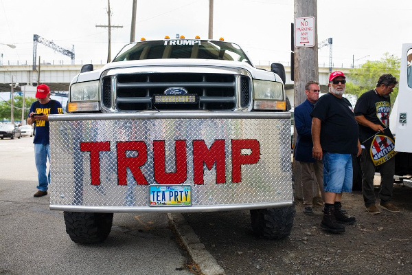 Trump supporters' truck in Ohio