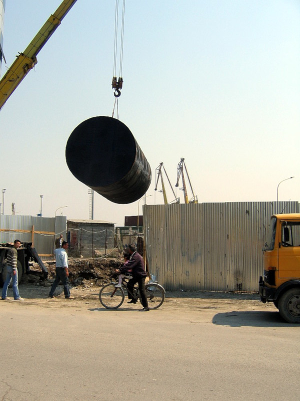 Bicycle safety, Durres, Albania, 2006