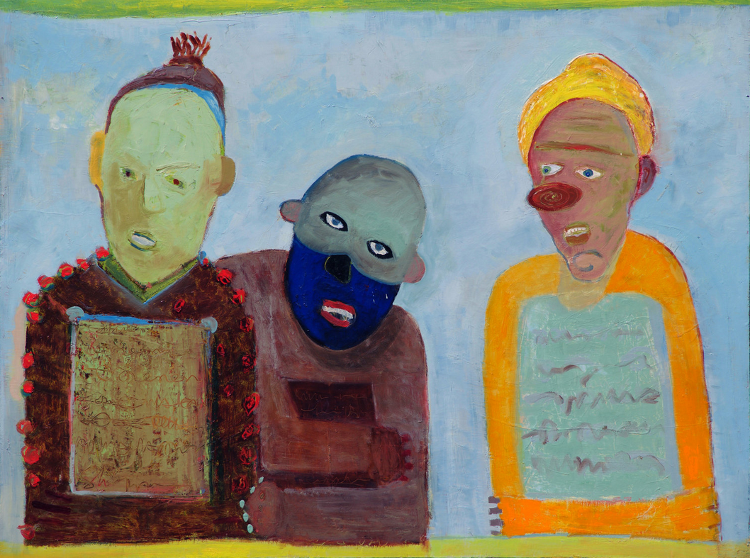 Douglas Shippee painting of three figures