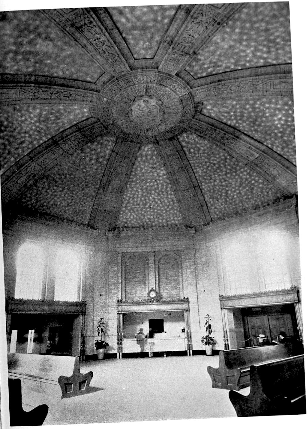 Interior of former Greyhound station, Oakland, 1926